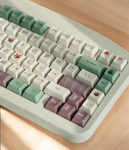 Cute Animal Forest Theme Keycap Set