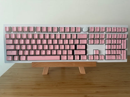 Backlit Translucent Pink Pudding Keycap Set