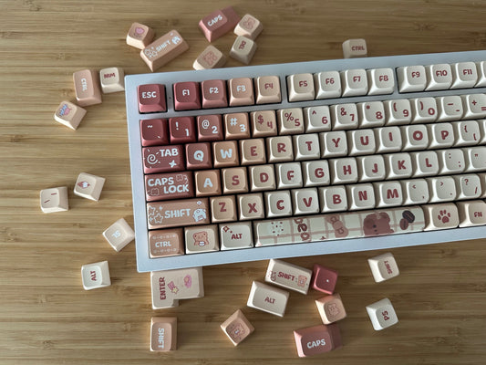 Candy Bear Cafe Theme Keycap Set