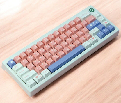 Cute Pink Blue Peach Dream Theme Keycap Set