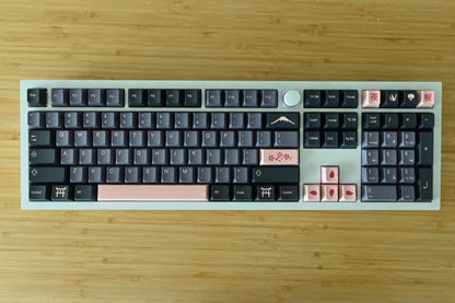 Night Sakura Japanese Theme Keycap Set