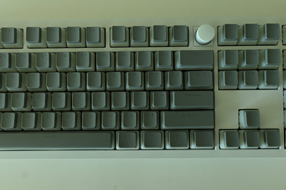 Backlit Translucent Grey Pudding Keycap Set