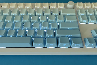 Backlit Blue Gradient Keycap Set