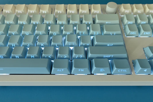 Backlit Blue Gradient Keycap Set