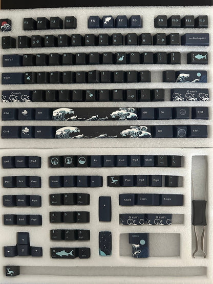 Stormy Ocean Waves Keycap Set