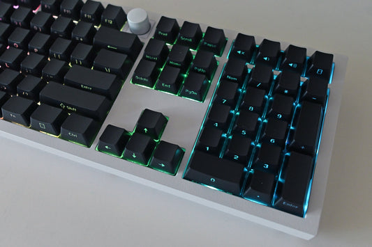 Black Backlit Side Print  Keycap Set