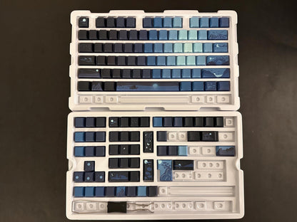 Backlit Blue Night Sky Theme Side Print Keycap Set