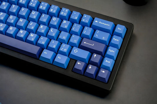 Cobalt Dark Blue Japanese Keycap Set