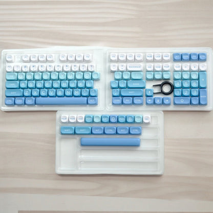 Glacier Ice Blue Gradient Keycap Set