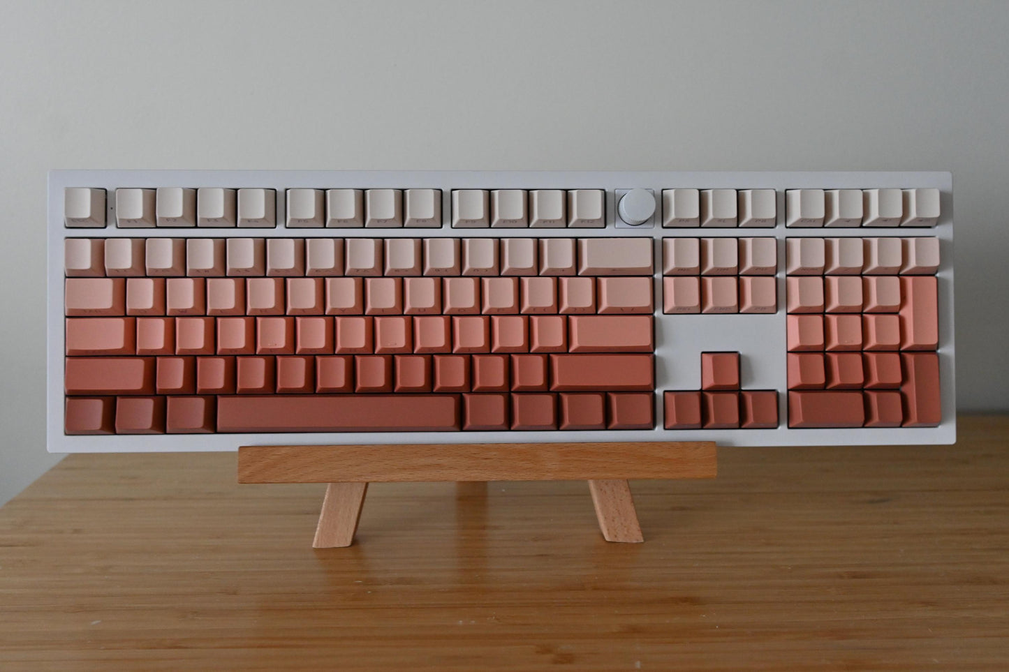 Backlit Pink Red Gradient Side Print Keycap Set