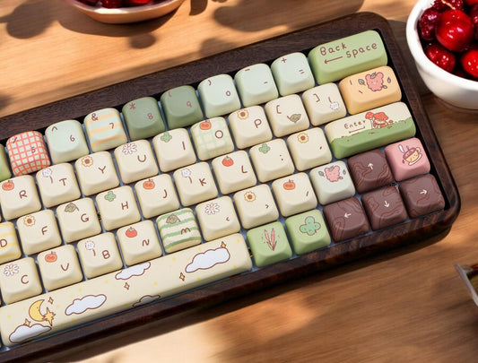Cute Mushroom Forest Theme Keycap Set