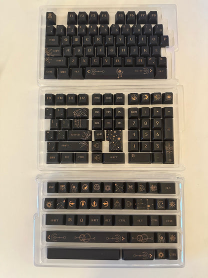 Starry Dark Night Sky Astronomy Theme Keycap Set