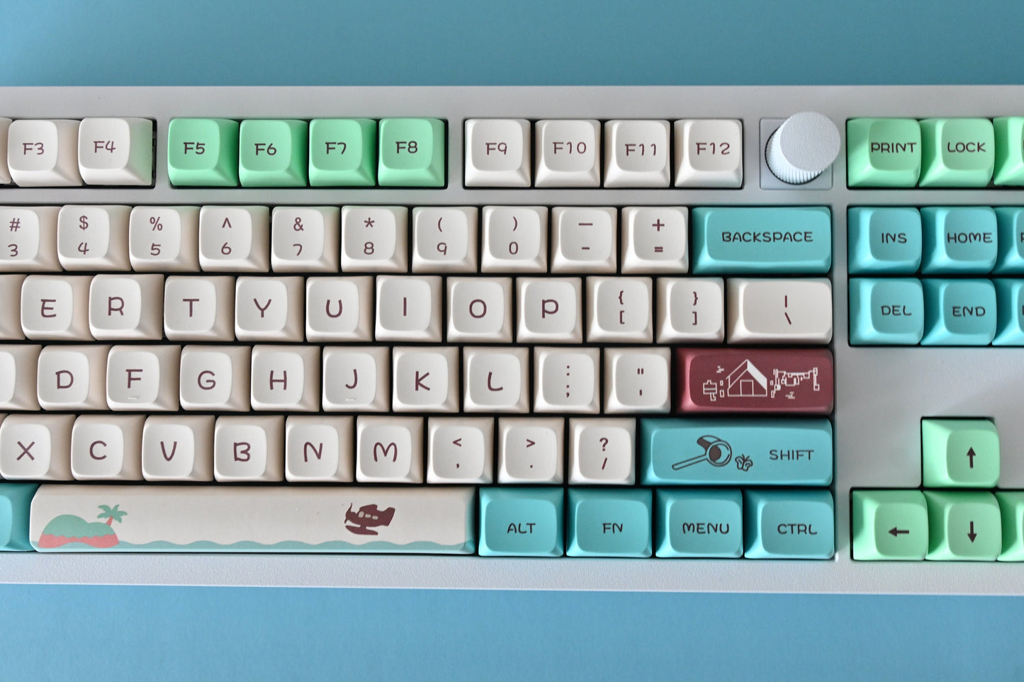 Cute Animal Village Life Keycap Set