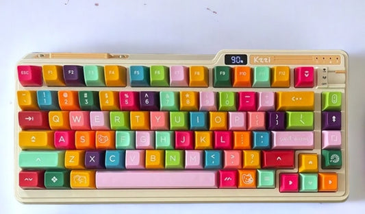 Cute Rainbow Color Keycap Set