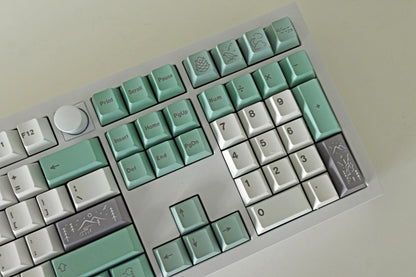 Green Mountain Valley Theme Keycap Set