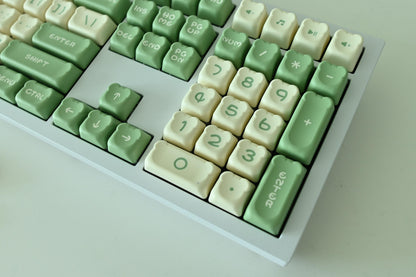 Cute Green Tea Matcha Theme Keycap Set