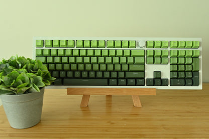 Backlit Matcha Green Gradient Keycap Set