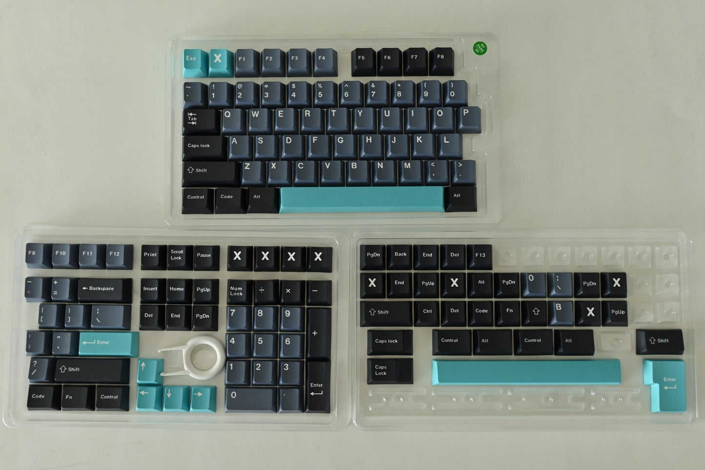 Modern Gray Black Theme Keycap Set