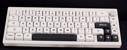 Black and White Japan Theme Keycap Set (German Layout)