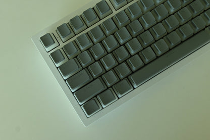 Backlit Translucent Grey Pudding Keycap Set