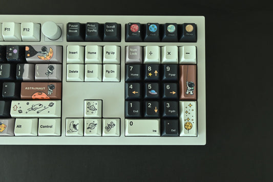 Cartoon Astronaut Space Flight Keycap Set