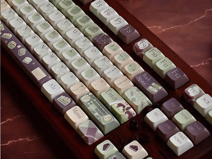 Matcha Chocolate Dessert Cafe Keycap Set