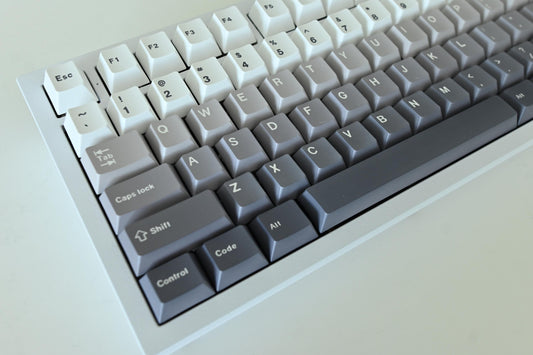 Gray Black White Gradient Keycap Set
