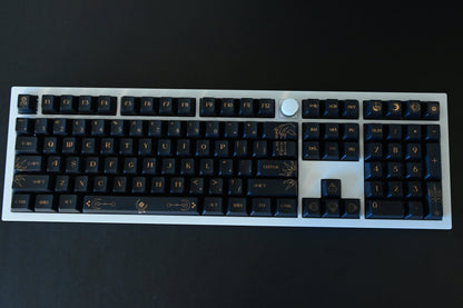 Starry Dark Night Sky Astronomy Theme Keycap Set