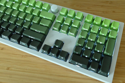 Backlit Matcha Green Gradient Keycap Set