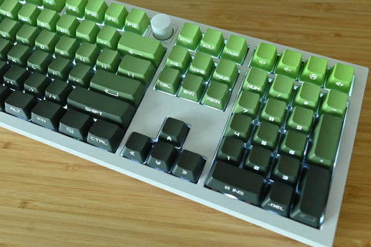 Backlit Matcha Green Gradient Keycap Set
