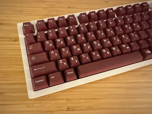 Classic Dark Red Keycap Set