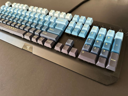 Blue Night Moon Gradient Keycap Set