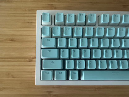 Backlit Translucent Blue Pudding Keycap Set