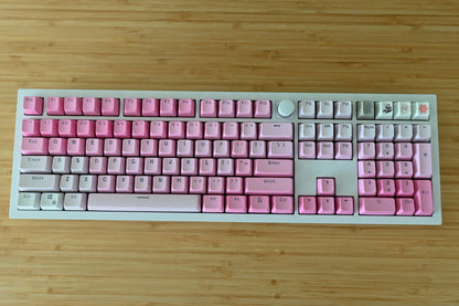 Backlit Pink Gradient Love Theme Keycap Set