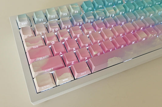 Fairy Sky Dream Clouds Backlit Side Print Keycap Set