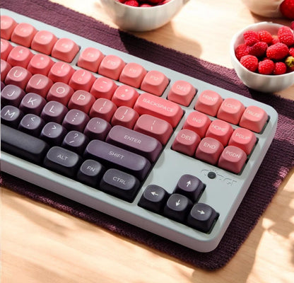 Red Purple Berry Mochi Dessert Keycap Set