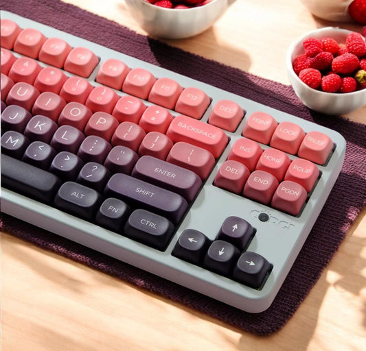 Red Purple Berry Mochi Dessert Keycap Set