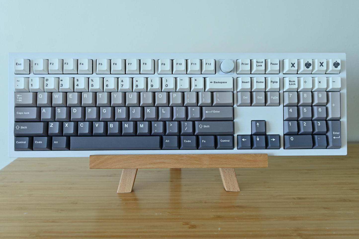 Gray Black White Gradient Keycap Set