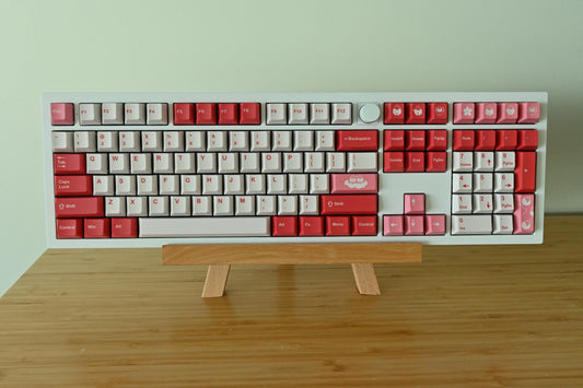 Cute Strawberry Red Bean Mochi Dessert Keycap Set