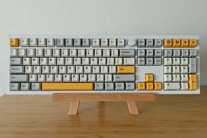 Retro Yellow Gray Keycap Set