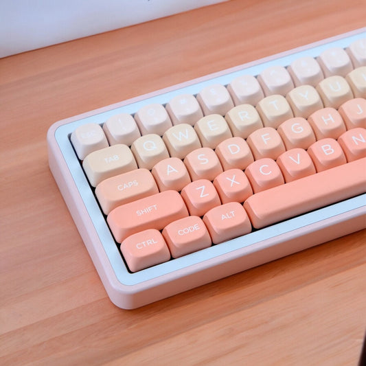 Orange Pink Pastel Gradient Keycap Set