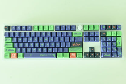 Eva Unit 01 Mecha Robot Japanese Anime Theme Keycap Set