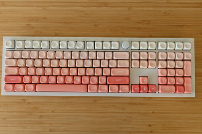 Orange Pink Pastel Gradient Keycap Set