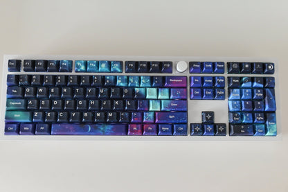 Dark Aurora Night Sky Keycap Set