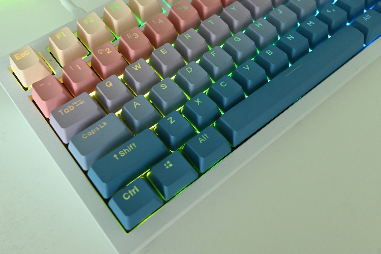 Evening Sunset Gradient Backlit Keycap Set