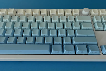 Backlit Blue Gradient Keycap Set