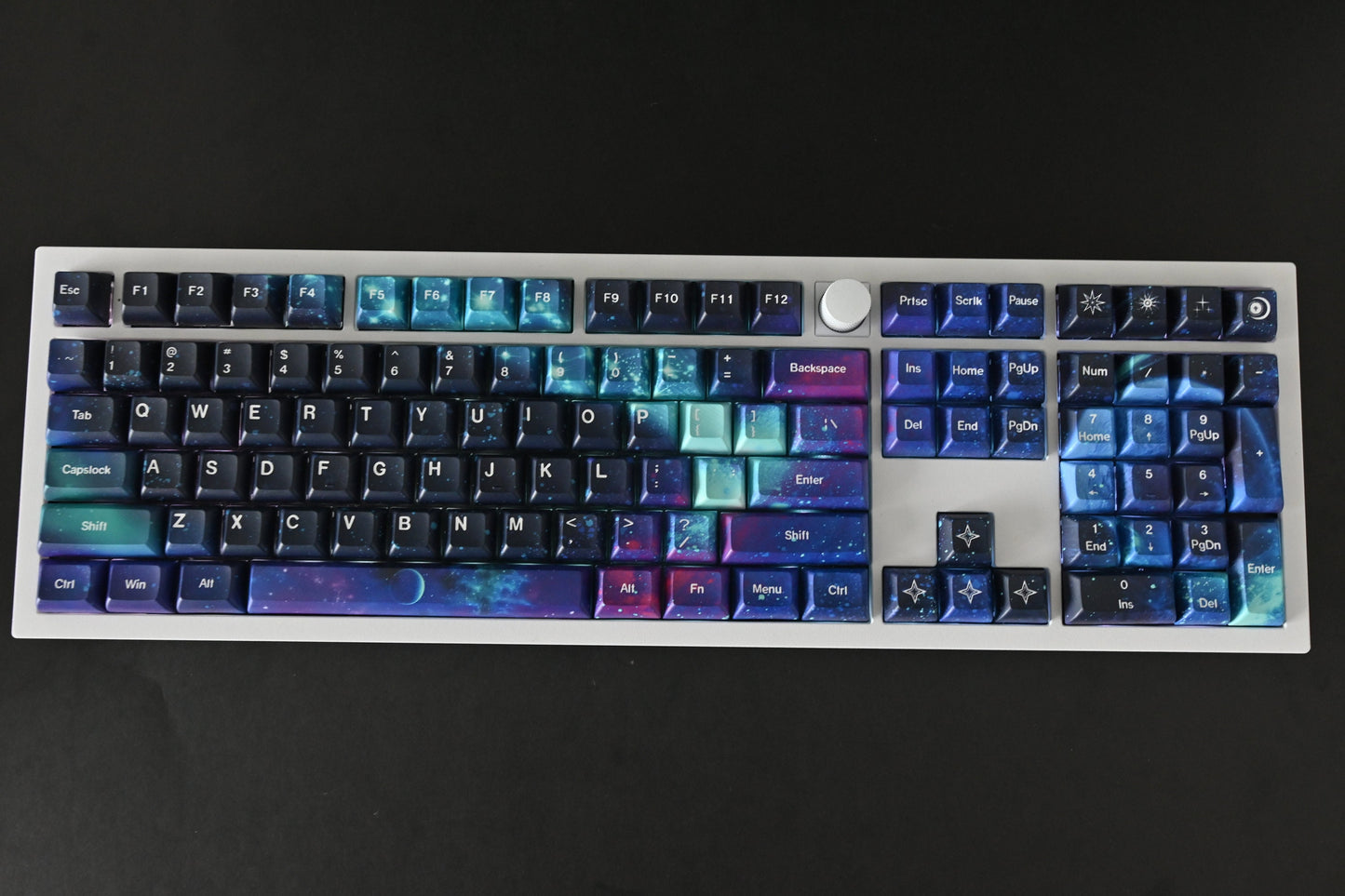 Dark Aurora Night Sky Keycap Set