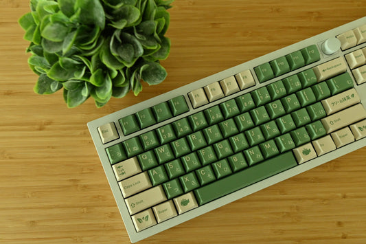 Matcha Japanese Green Tea Cafe Theme Keycap Set or Numpad