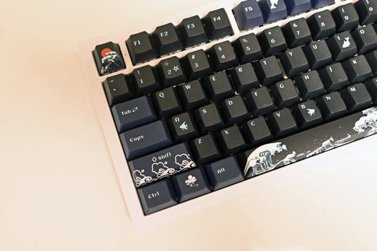 Stormy Ocean Waves Keycap Set