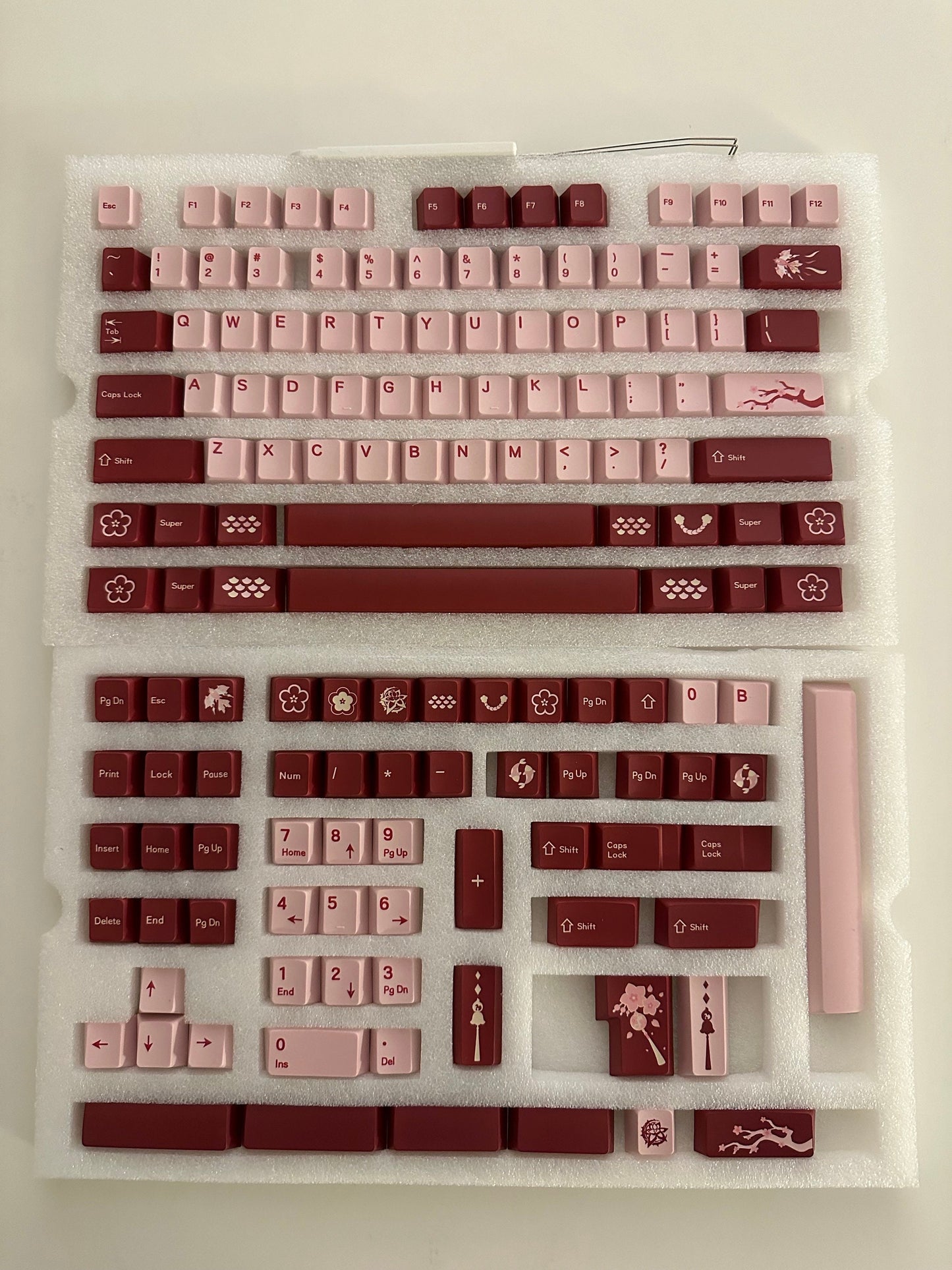 Pink Blossom Valentines Keycap Set